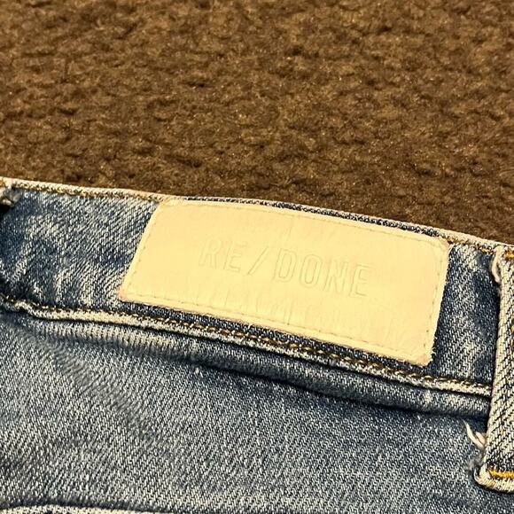 Re/Done 70’s Straight Jeans In Deep Azure - Picture 9 of 9